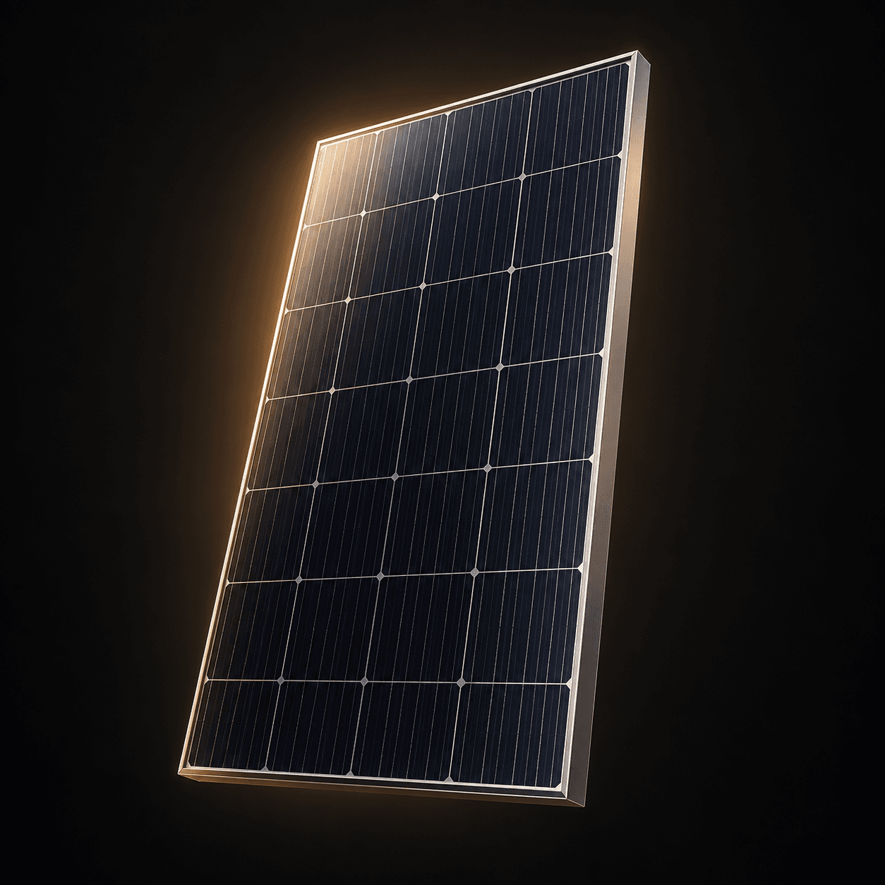 Photovoltaic solar-cell layer integrated behind the architectural finish.